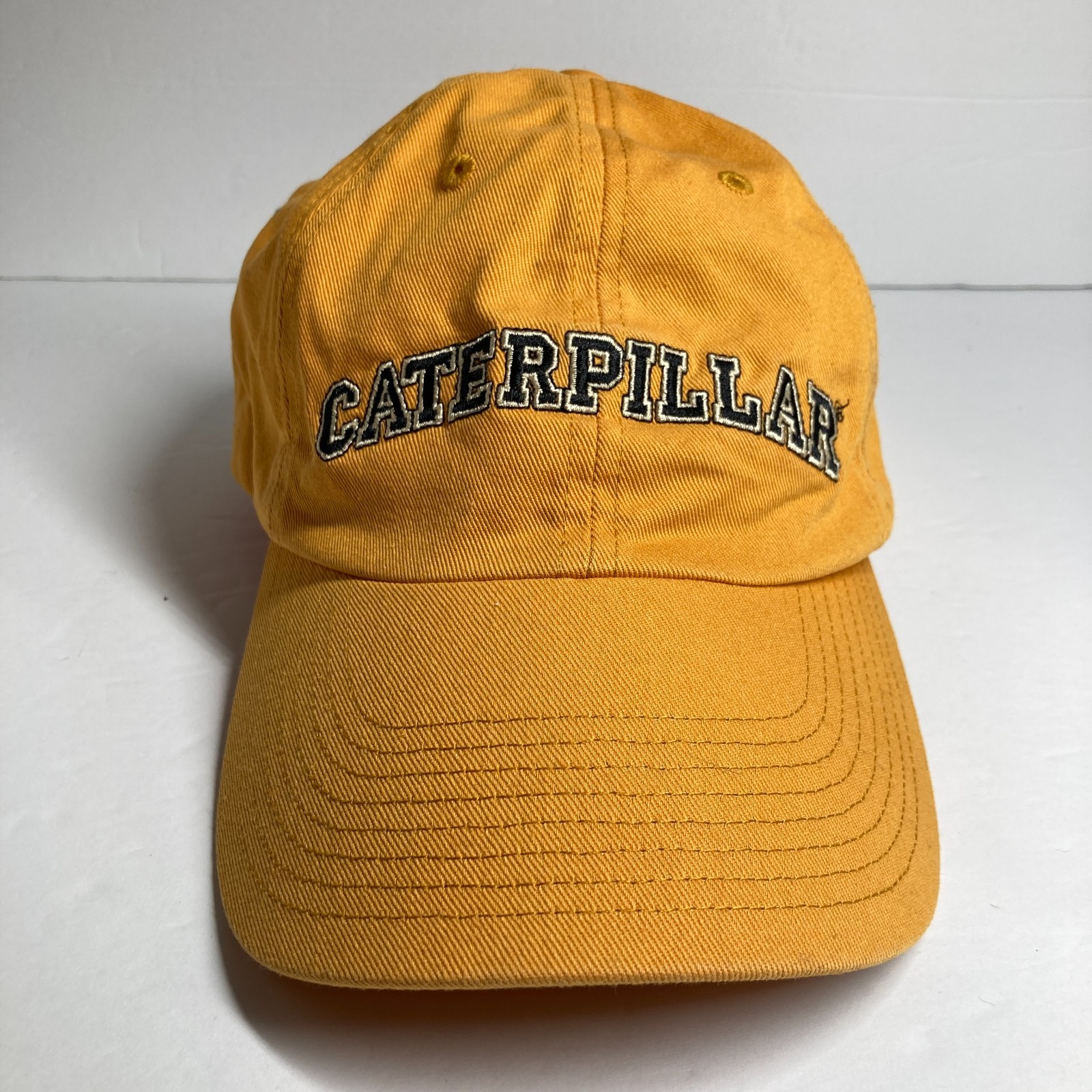 Caterpillar CAT Cap Hat Yellow Licensed Embroidered Strapbac