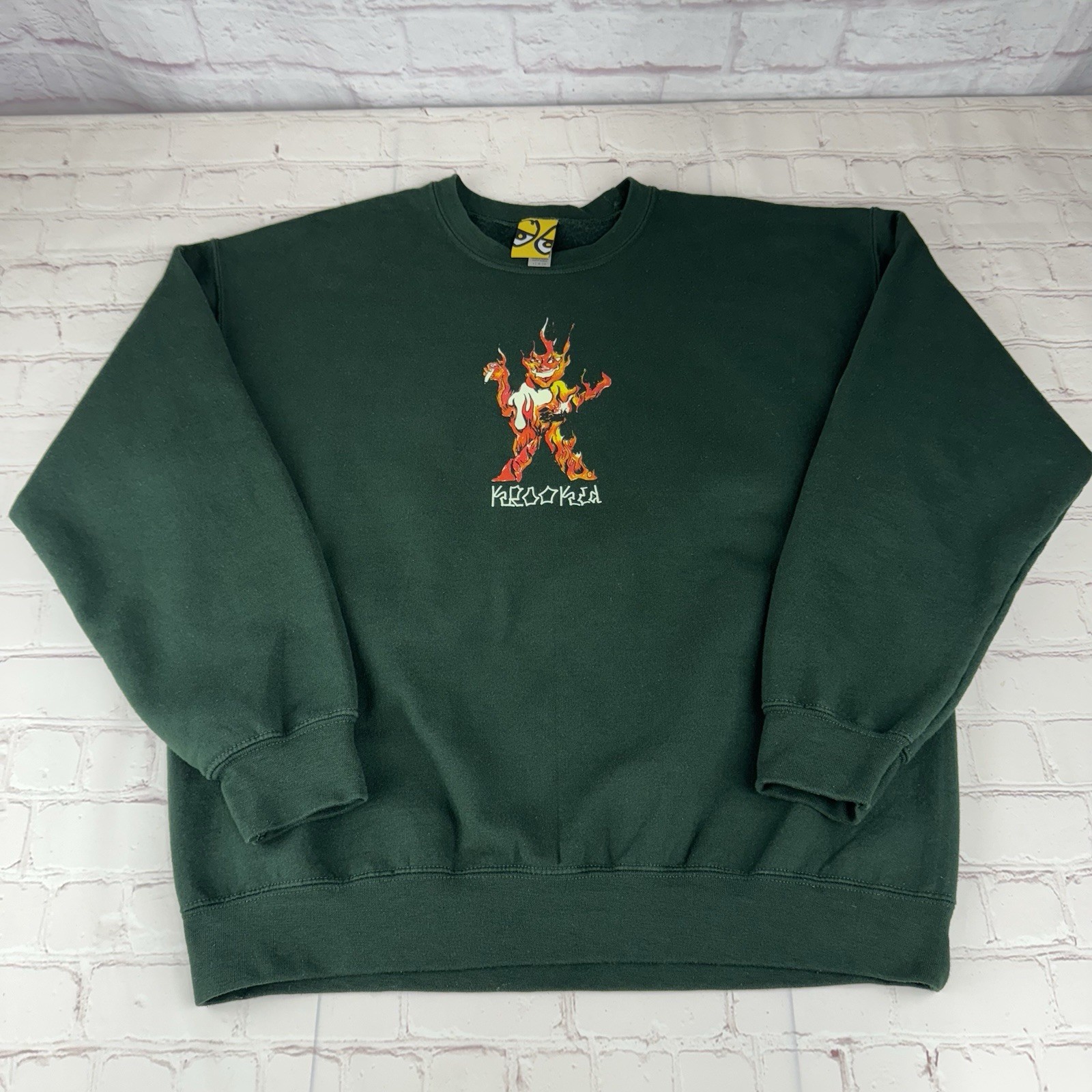 Ing Inferno Forrest Green Crewneck Sweatshirt Size Men's Lar