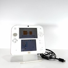 Nintendo 2ds Bianco/Rosso Console Portatile Pal Con Pennino Caricatore  2DS