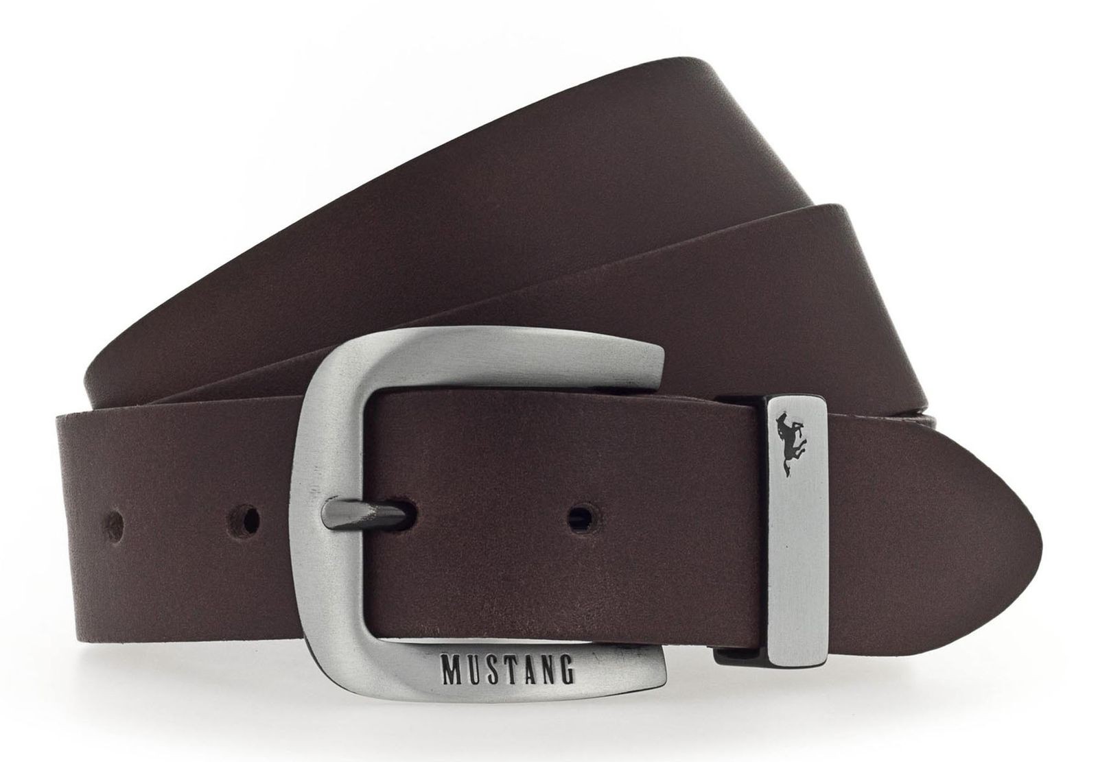 MUSTANG belt Leather Belt W85 Darkbrown