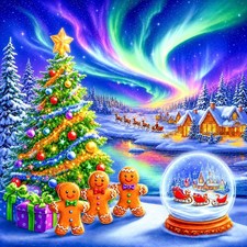 Christmas Tree Diamond Art Painting Kit for Adults