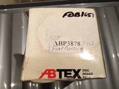 ABTEX ABP3878 Front Brake Pads Set Fits Fiat Punto 1994-2009 Lancia Y 1995-2003