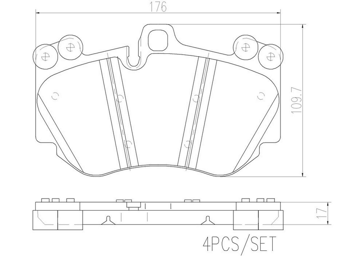 Audi R8 2012-2015 Front Brake pads Set