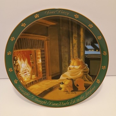 Garfield Dear Diary Series ~ Uncle Ed  ~ Jim Davis Collector Plate Danbury *C*