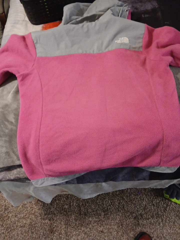 The North Face Denali Polartec Women's Fleece Jacket Pink/Grey - Image 4 of 4