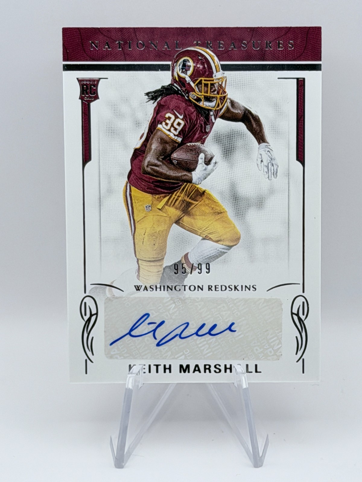 Keith Marshall - 2016 National Treasures Rookie Auto #178 /99 Redskins RC SP