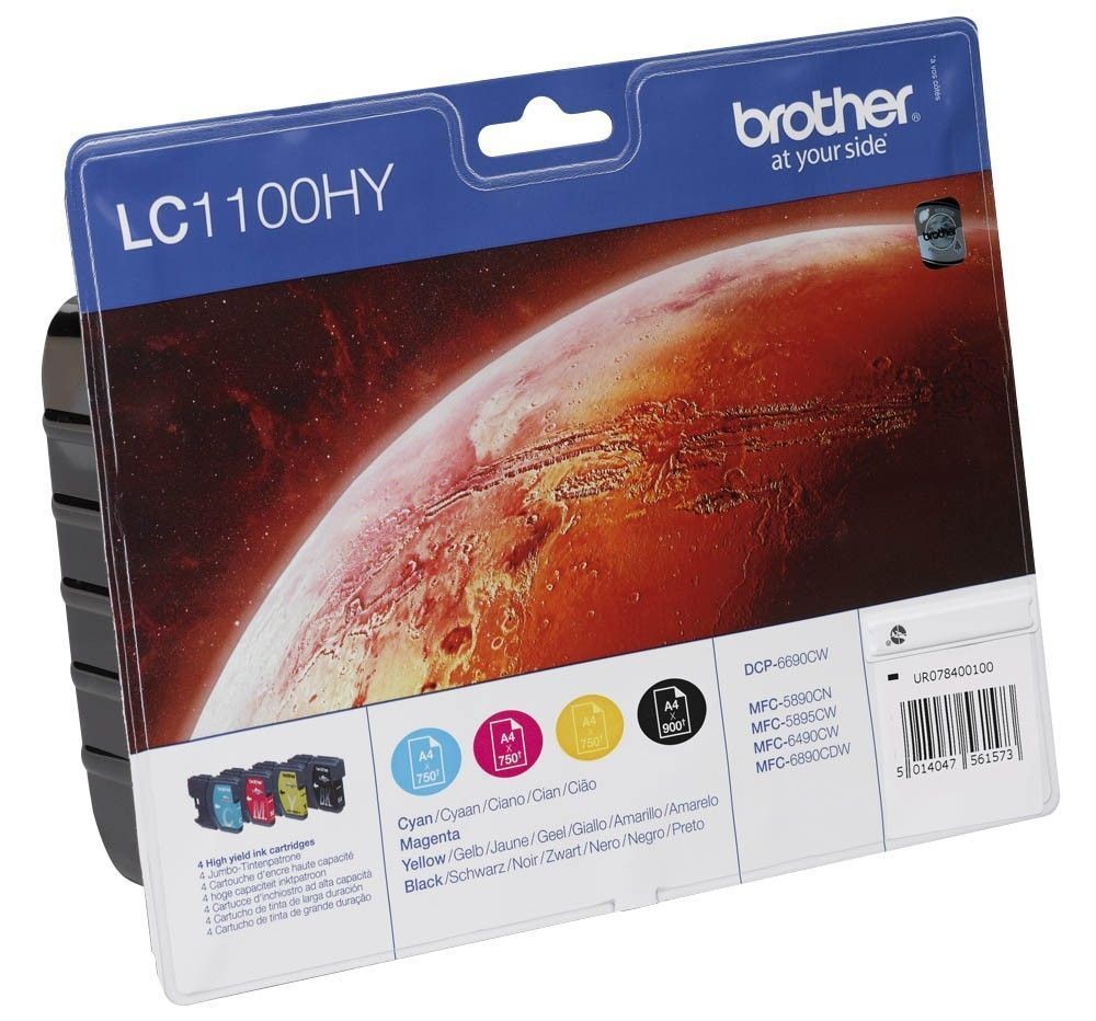Pack Brother LC1100HYVALBP idéal pour imprimer les devoirs à la maison