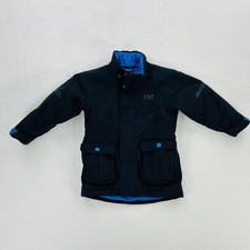 Helly Hansen Jacket Kids 4 Blue Insulated Parka Pockets Winter Outdoor Casual