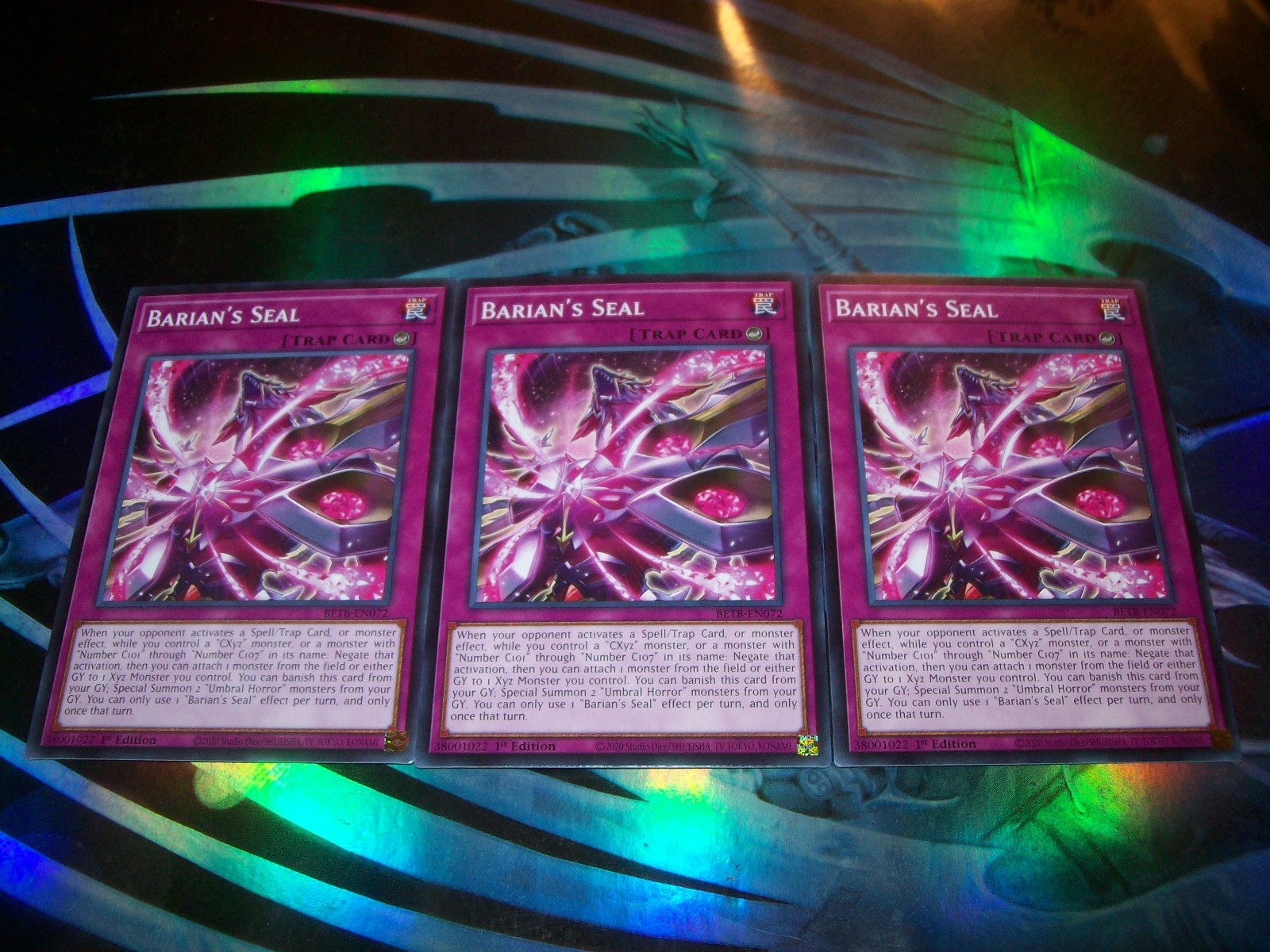 3x Barian's Seal 1st Edition Common BETB-EN072 Yu-Gi-Oh!