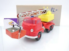 Strenco 1622 # Feuerwehr LKW rot / gelb mit Fuchs Bagger und OVP im Bestzustand