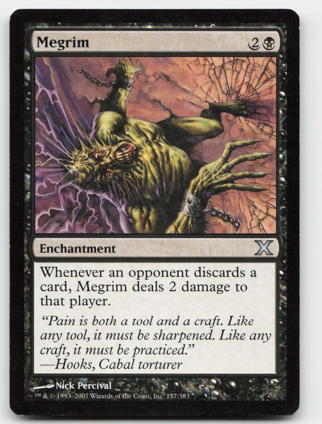 Megrim #157 (MP) 10th Edition 10E Magic MTG