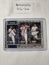 2026 Topps Series One AL Wins Leaders Fried, Crochet, Rodón #130 Baseball Spring