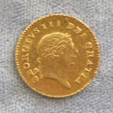 1810 England George III  1/3 Guinea Gold Coin (2.7 grams)