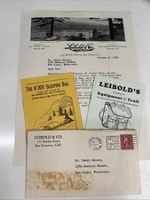 Antique Sales Letter Liebold & Co 1928 /2 Catalogs W Envelope O?Joy Sleeping Bag