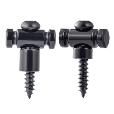 Guyker Guitar Roller String Retainers(Set of 2)   Guide, Strings Black 