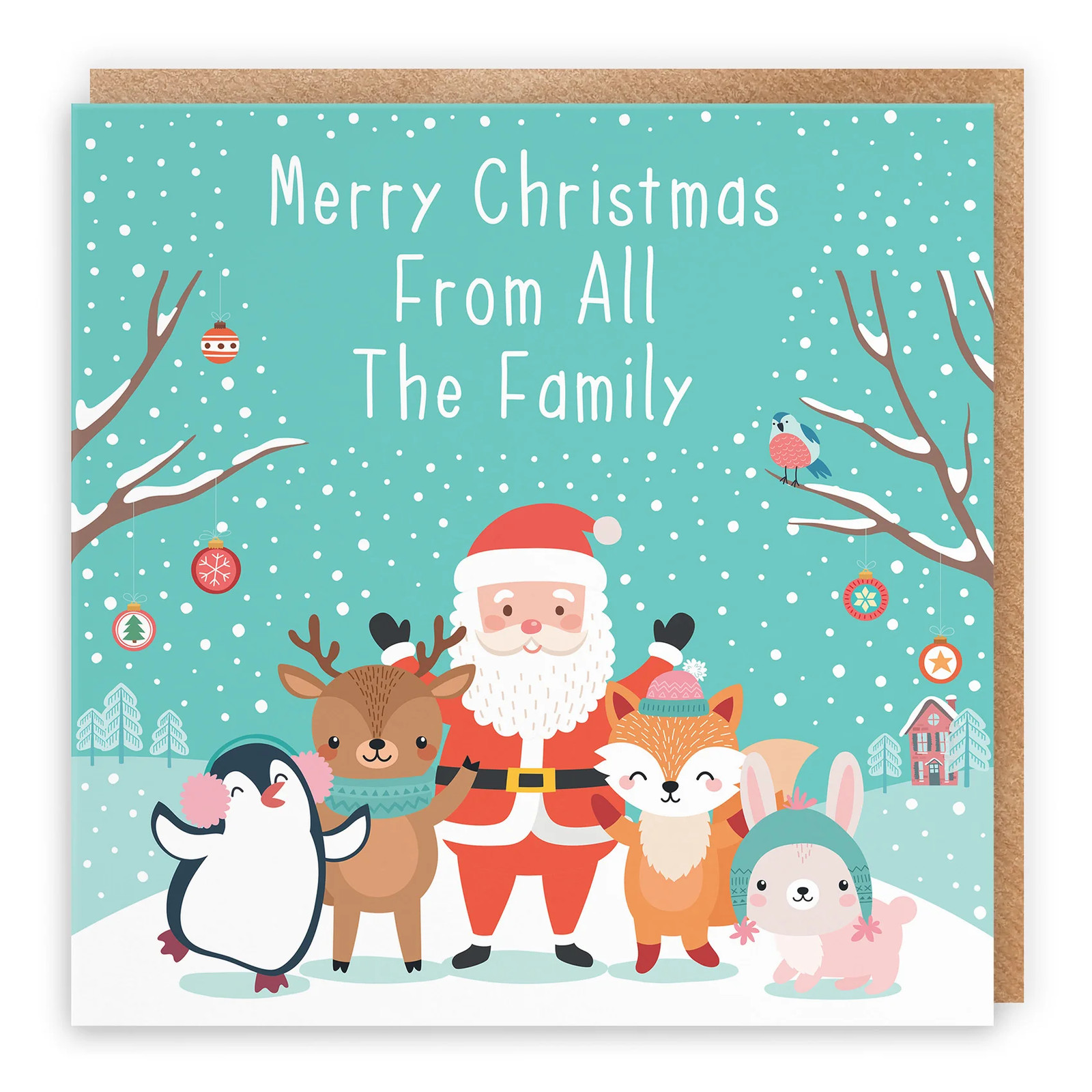 From All The Family Christmas Card Santa & Friends