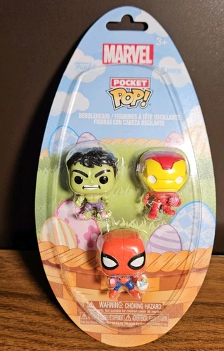 Funko Pocket Pop Easter 3-Pack The Hulk, Spider-Man, Iron Man