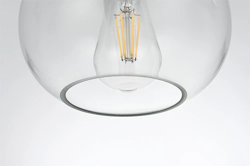Living District Destry 8" Pendant Clear Shade In Satin Gold - Picture 4 of 10