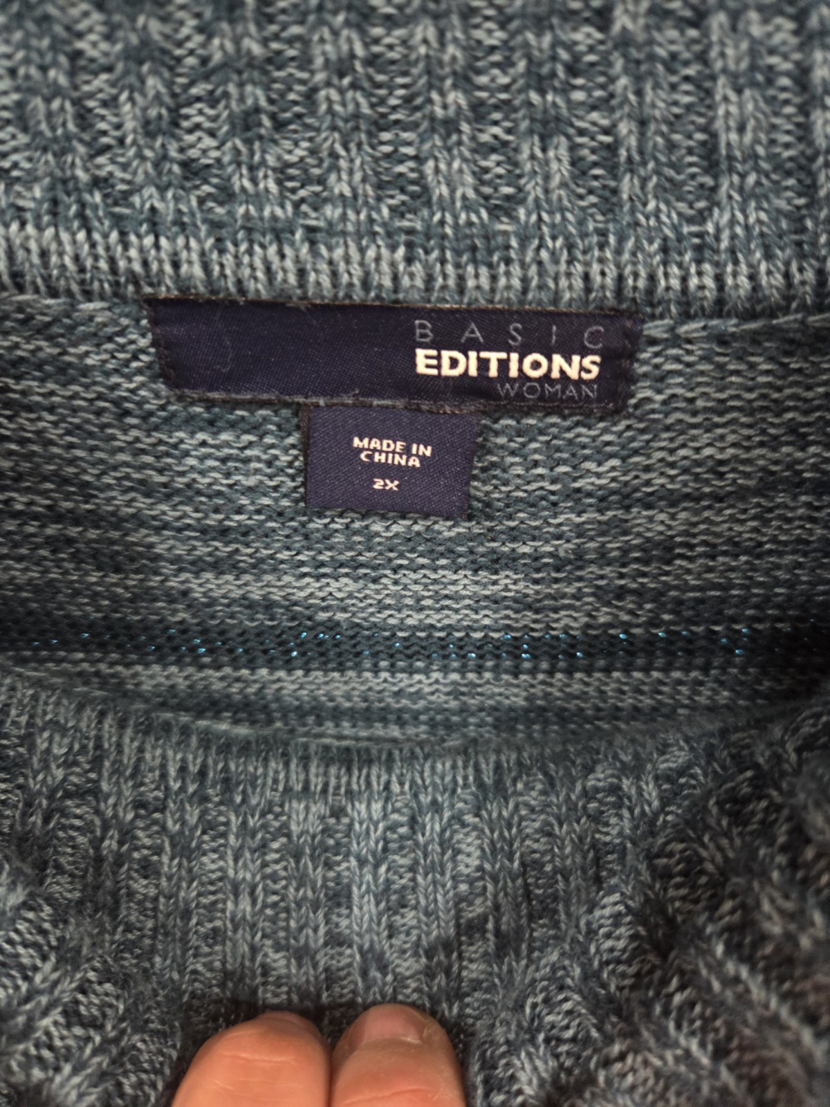 Basic Editions Women's Plus Size Pullover Sweater… - image 3