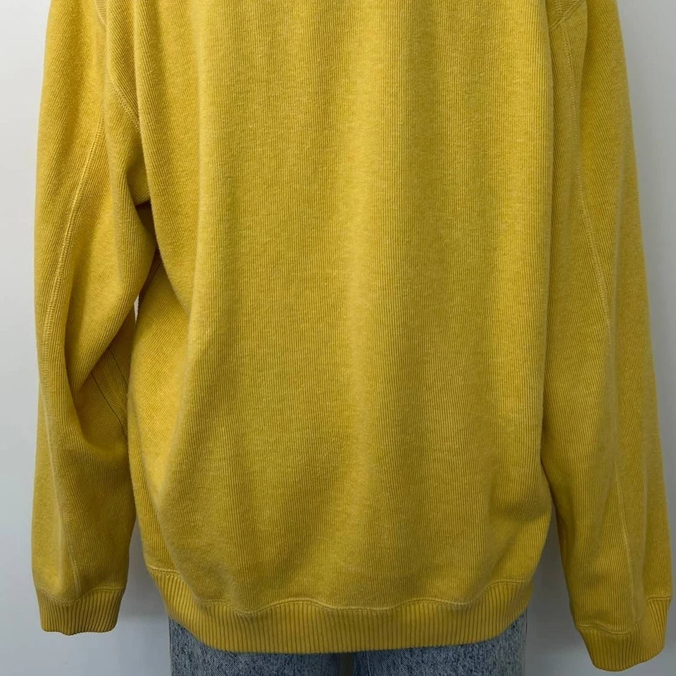 Suéter Pullover Tommy Bahama Cuarto Cremallera Reversible Amarillo Gris Jaspeado Para Hombres M Foto 4 de 4