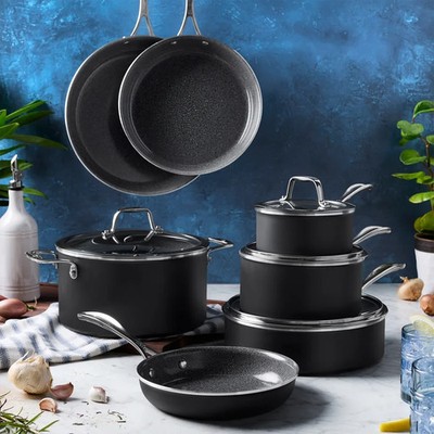 Henckels Made In Italy Capri Ceramic 11-pc Aluminum Nonstick Cookware Set