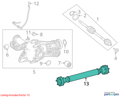 Propshaft A1674104903 Mercedes-Benz GLS 2021 for sale online | eBay