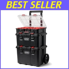 Stack-n-Roll Modular Tools Organizer Set, Black