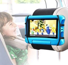 Car Headrest Mount Holder, Tablet Holder for Kids in Back Seat, Anti-Slip Strap