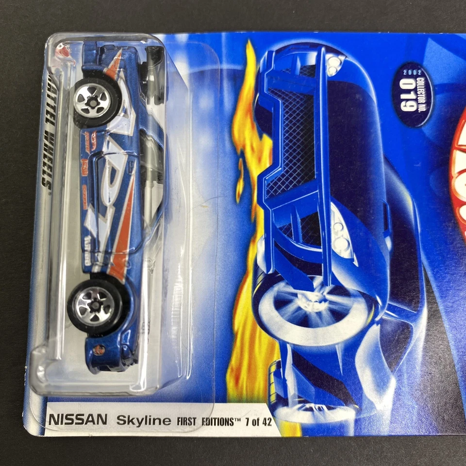 Hot Wheels First Editions 7 of 42 Nissan Skyline Blue Collector No 019 NEW - Image 2 of 3