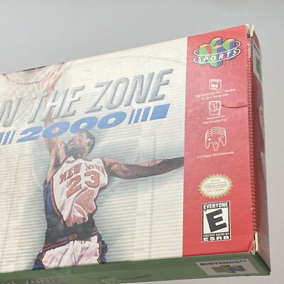 NBA in the Zone 2000 N64 Nintendo 64 Authentic Complete In Box CIB