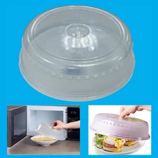 4x 9" Microwave Food Cover Splatter Proof Vented Cooking Food Plate Dish Lid