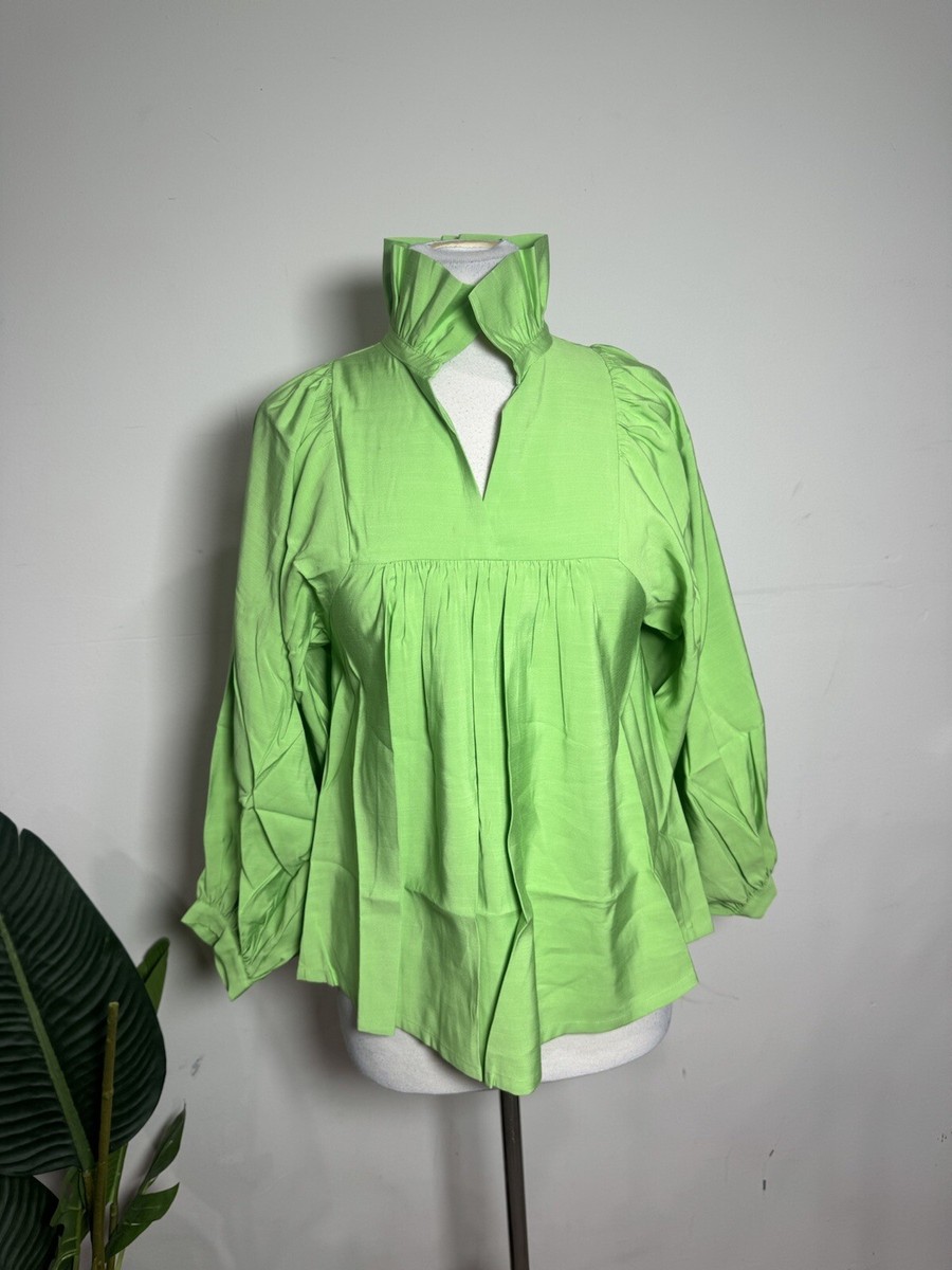 Emily Mccarthy Stella Top, Color, Garden, Green ￼ Size