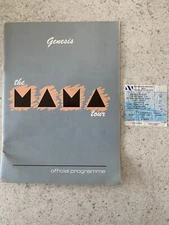 Genesis 1984 'The Mama Tour' Official Tour Programme + Ticket from Sat 25.02.84