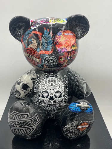 HARLEY DAVIDSON, Pop Art limitierter Teddy, Design Naor26, signiert, Nr. 8/26 - Bild 5 von 6