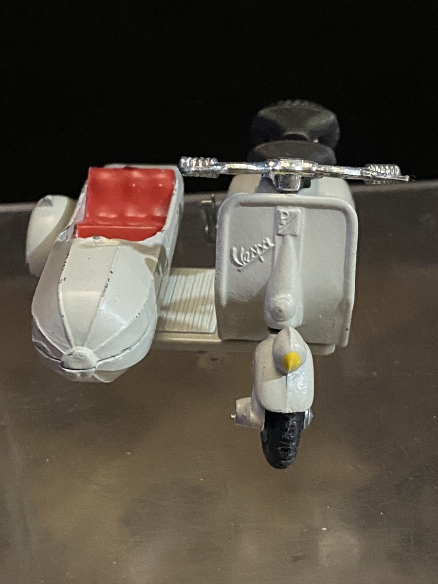 RARE TEKNO 443 VESPA SCOOTER & SIDECAR DENMARK COMPLETE NICE RARE TEKNO 443 VESPA SCOOTER & SIDECAR DENMARK COMPLETE NICE
