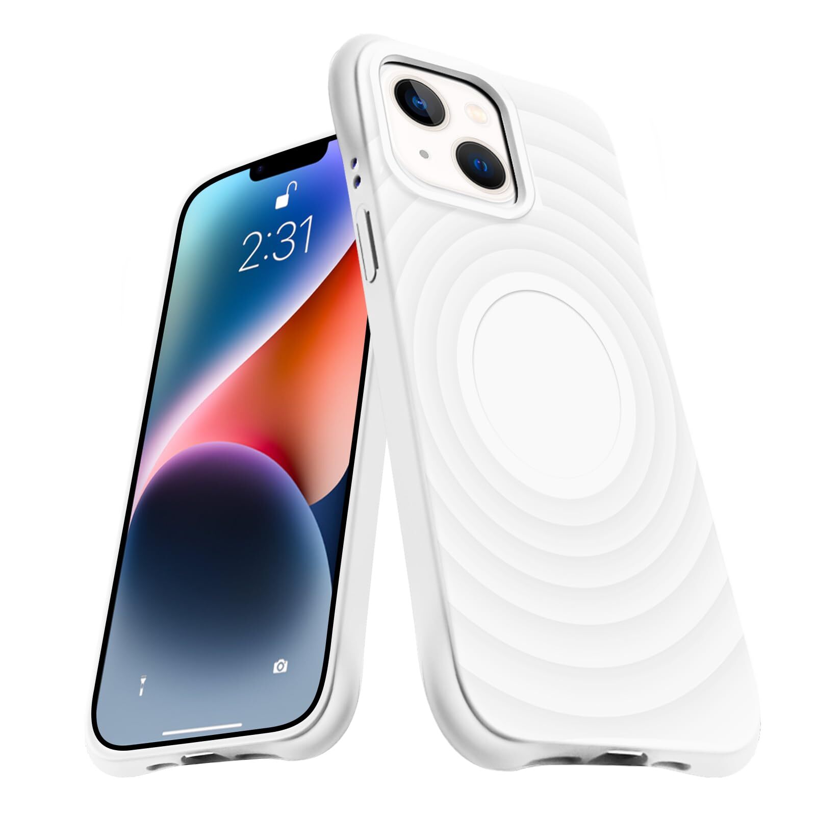 for iPhone 14 Plus Case MagSafe Compatible Silicone Shockproof iPhone 14 Pl 494