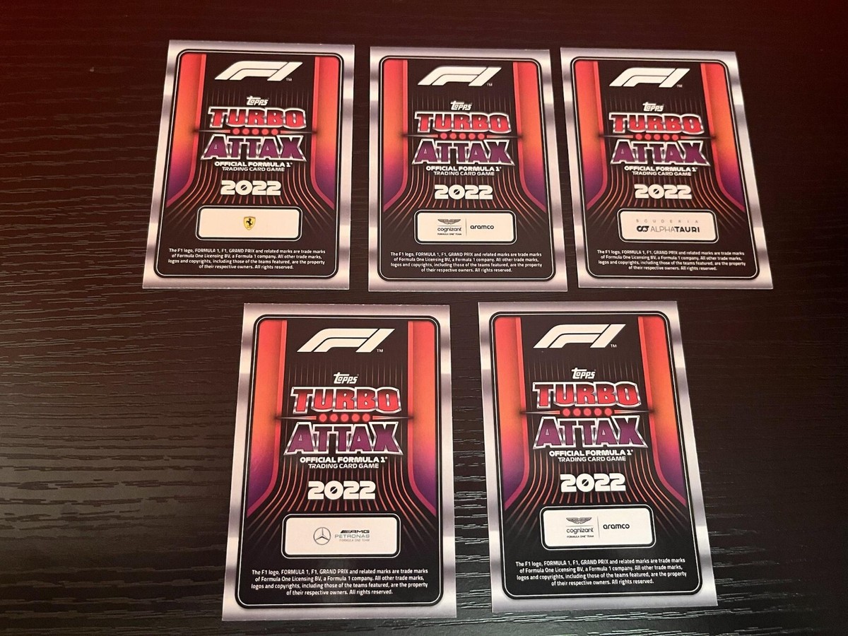 2022 Topps Turbo Attax F1 Formula One Topps Awards FULL SET Foil Cards 2022 Topps Turbo Attax F1 Formula One Topps Awards FULL SET Foil Cards