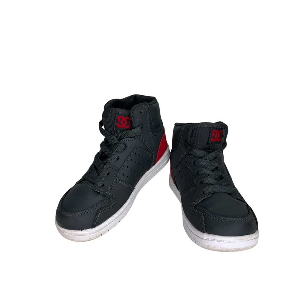 DC 'RS искра' ребенка ясельного возраста размер 9 высоты верхний кроссовок ADTS700008 серый/красный унисекс обувь - Изображение 2 из 4