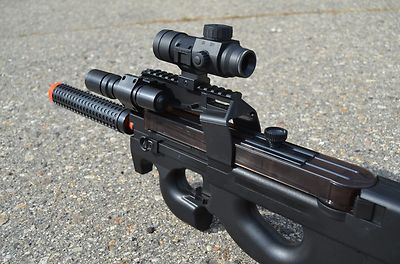Brand New Well D90H AEG Electric Fully Automatic Airsoft BELGIUM P-90 Deluxe Gun