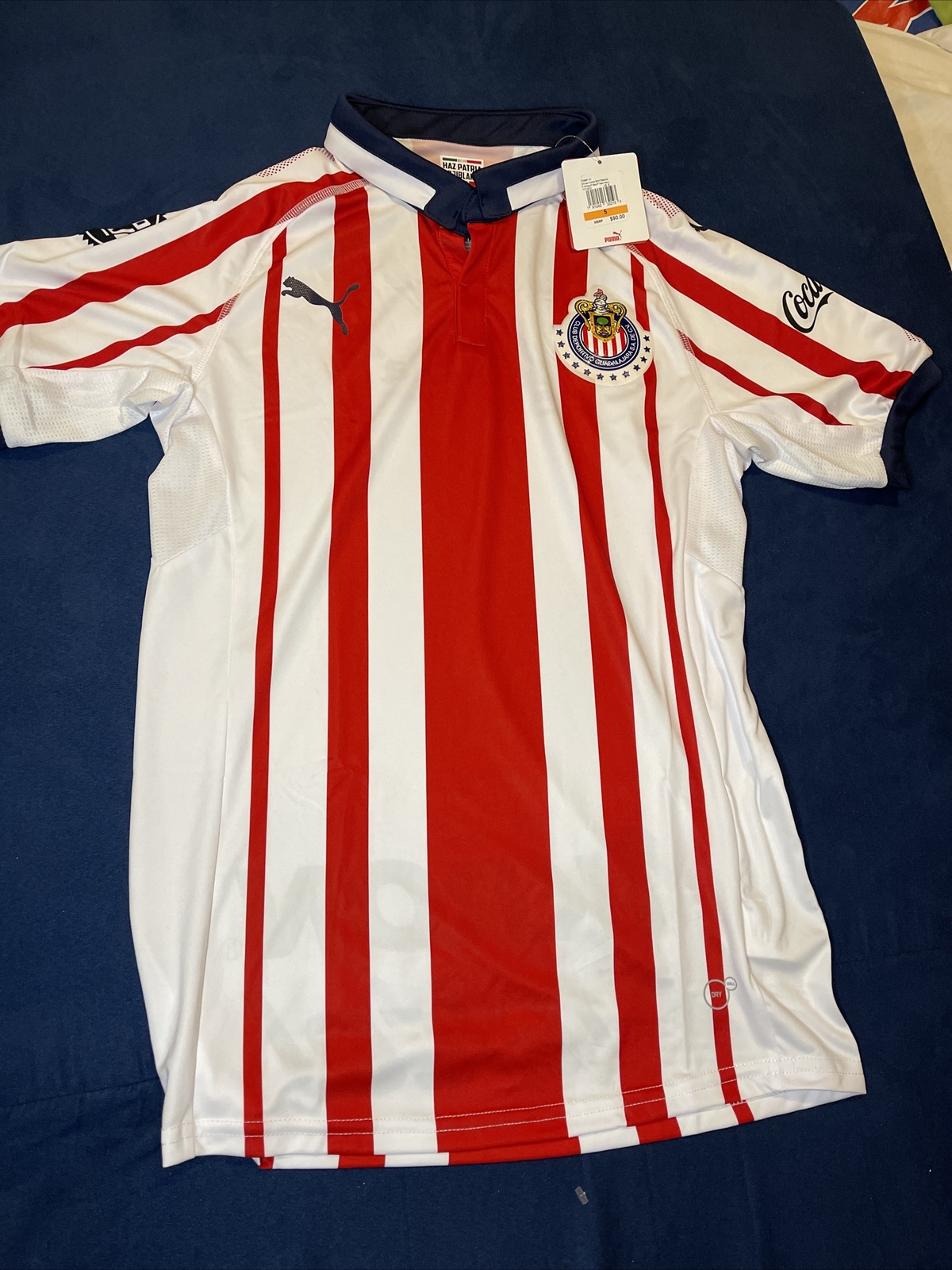 $90 Puma Chivas FC Mexico Home Away Soccer Football Mens Jersey  Small
