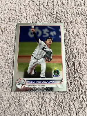 2022 Topps Chrome NPB Yasuhiro Ogawa #24 Tokyo Yakult Swallows