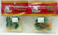 Big Bite Baits 2" Ring Triple Tip Grub Fire Tiger RTTG203 2 packs of 10