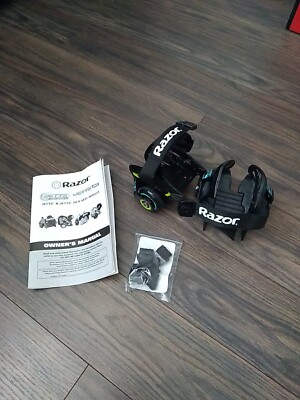 RAZOR JETTS DLX HEEL WHEELS HEELYS AJUSTABLE STRAP TO SHOE SKATES WHEELS