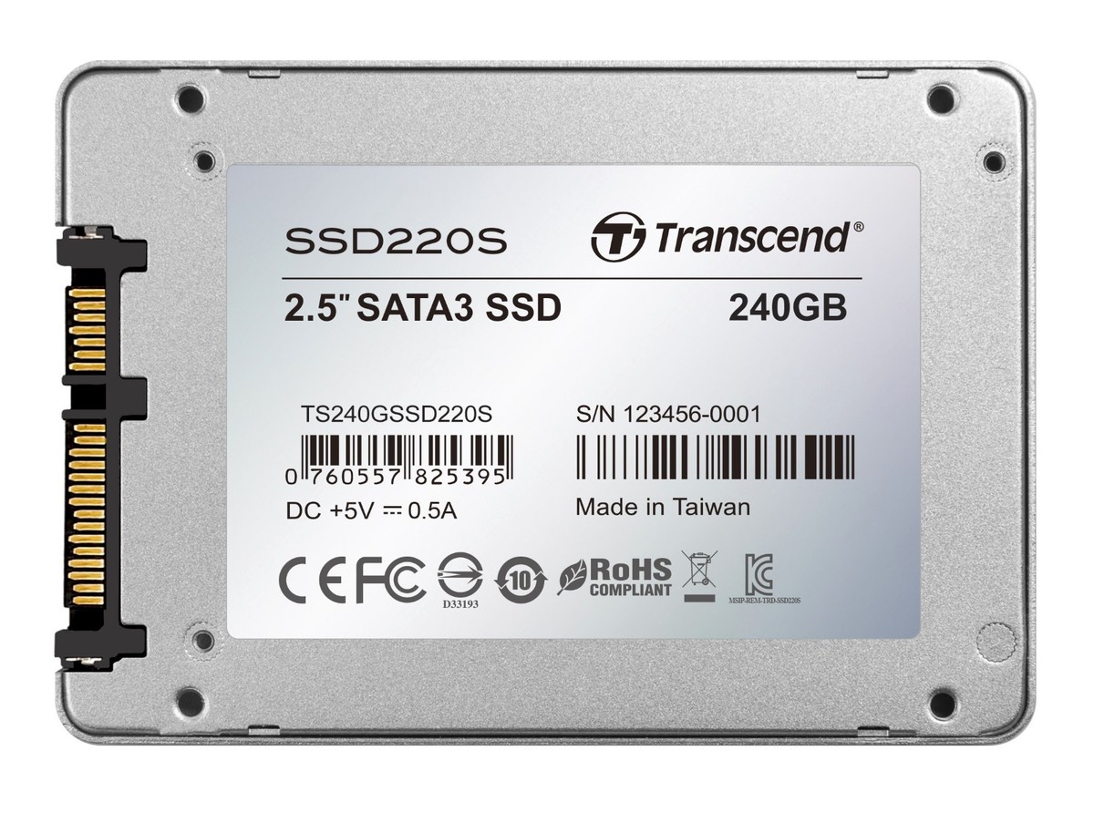 240GB Transcend SATA 6Gbps 2.5-inch SSD Solid State Disk SSD220S