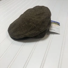 Mens Biddy Murphy Ireland By John Hanly Newsboy Hat 6 7/8 56 Small Tweed Gatsby