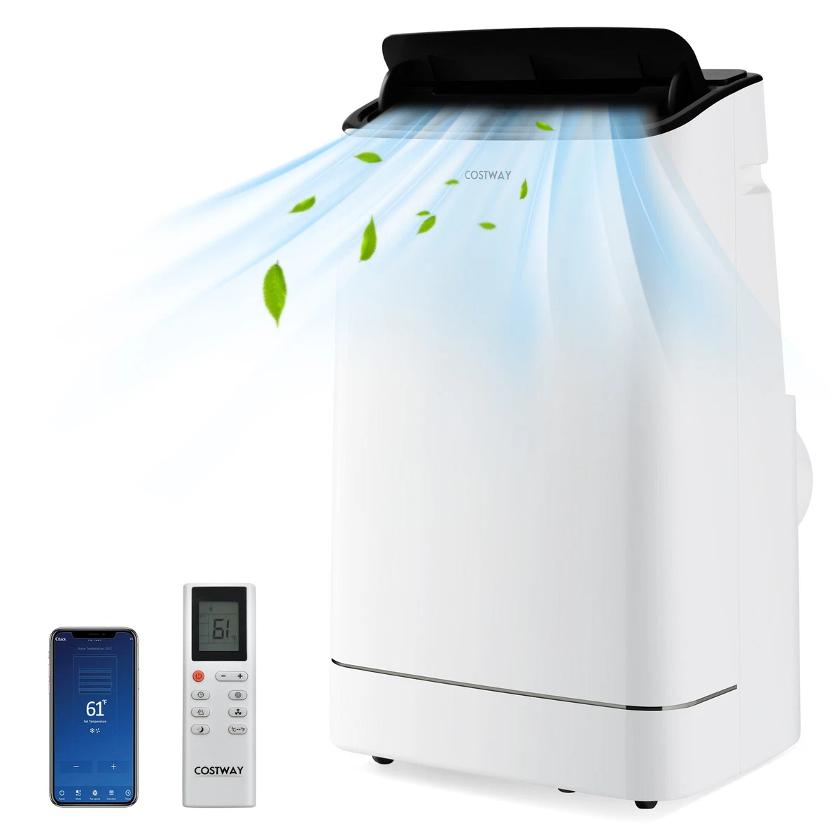 15000 BTU Portable Air Conditioner with Heat Humidifier Remote/APP Control  White | eBay