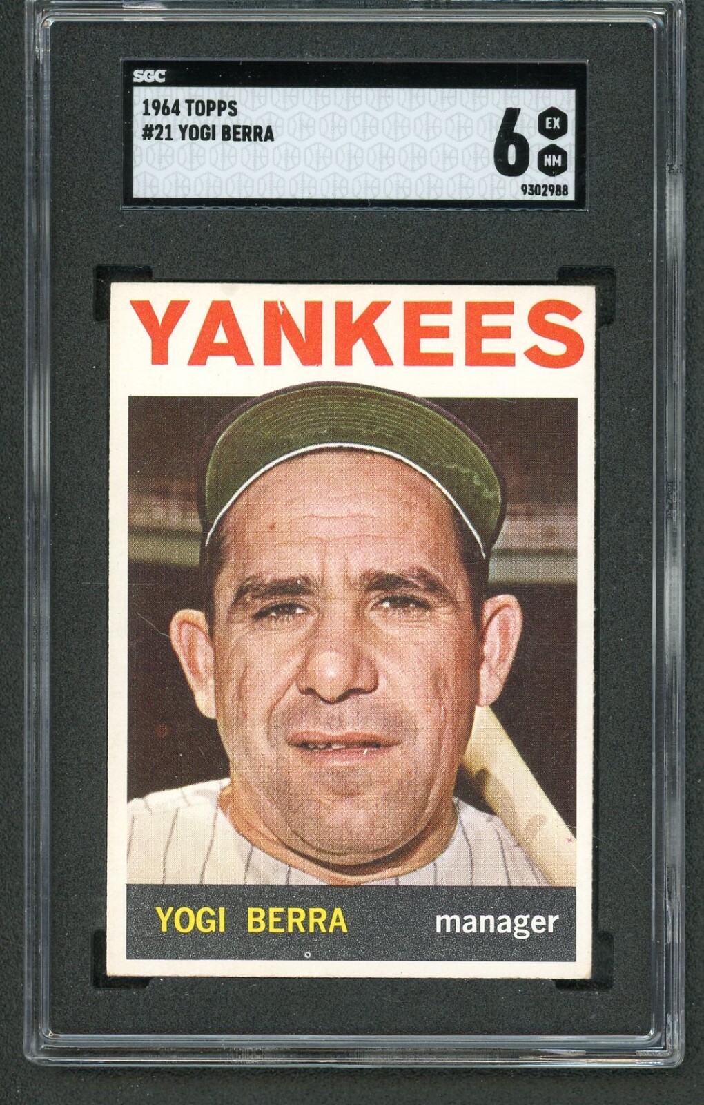 1964 Topps Yogi Berra #21 SGC 6 EX-MT