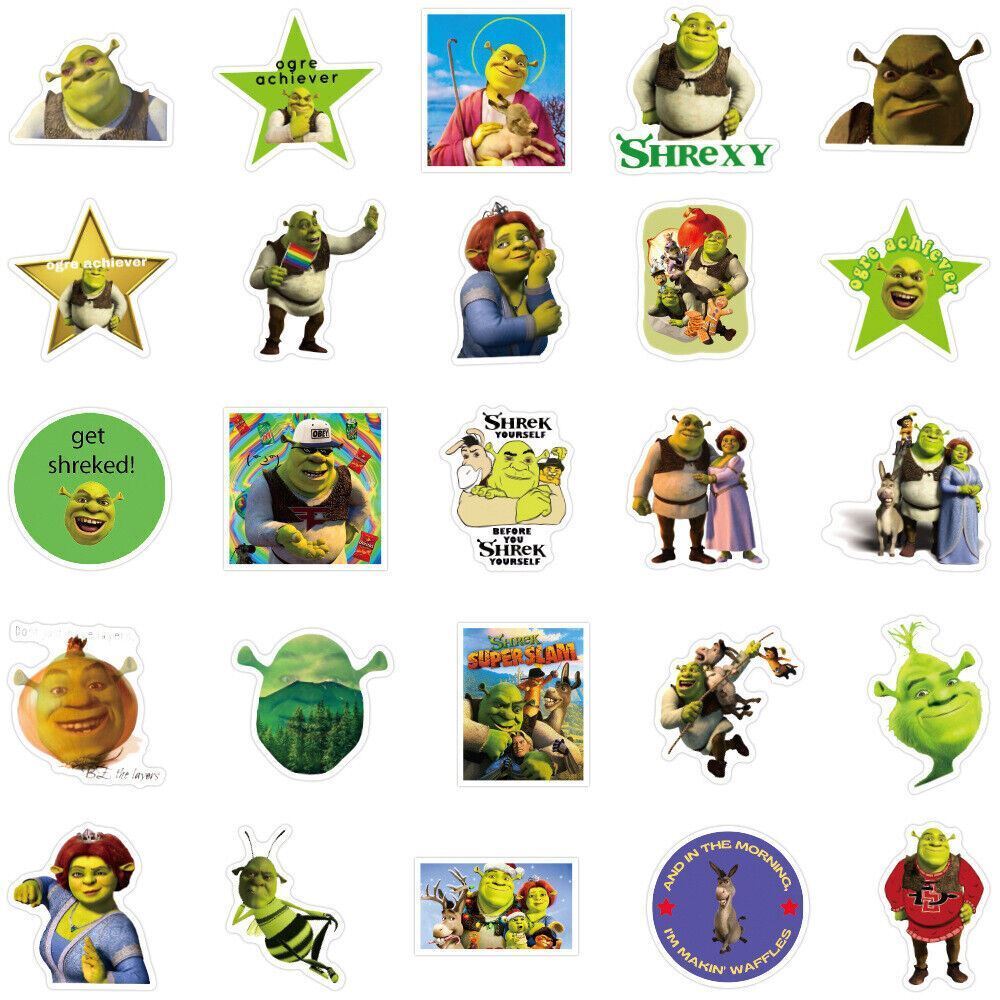 Passion Stickers - Shrek Kids Movie Logo Decals