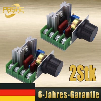 PWM AC Motor Speed Controller 2000W Spannungsregler Reverse Polarity Protection