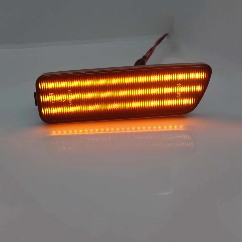 For VW MK4 Golf GTI R32 Jetta Smoked Lens Amber LED Front Side Marker Lights Foto 3 de 4